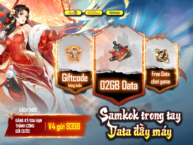 [SAMKOK TAM QUỐC] SAMKOK TRONG TAY - DATA ĐẦY MÁY CÙNG MOBIGAMES