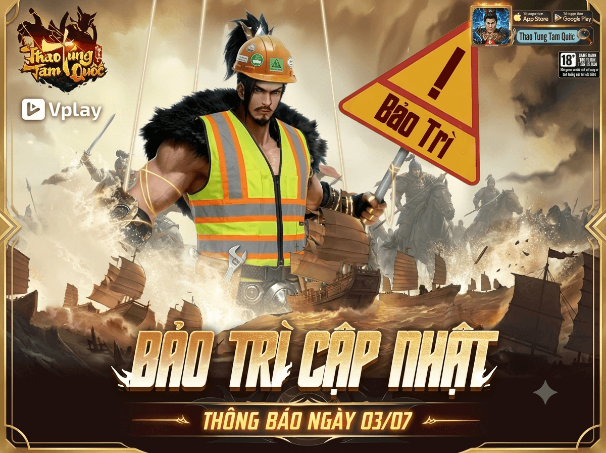 [THAO TÚNG TAM QUỐC] NỘI DUNG CẬP NHẬT NGÀY 3 THÁNG 7
