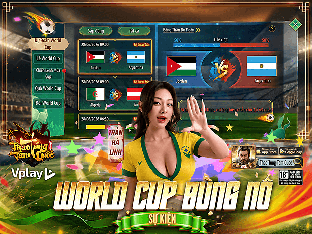 [THAO TÚNG TAM QUỐC] SỰ KIỆN WORLD CUP